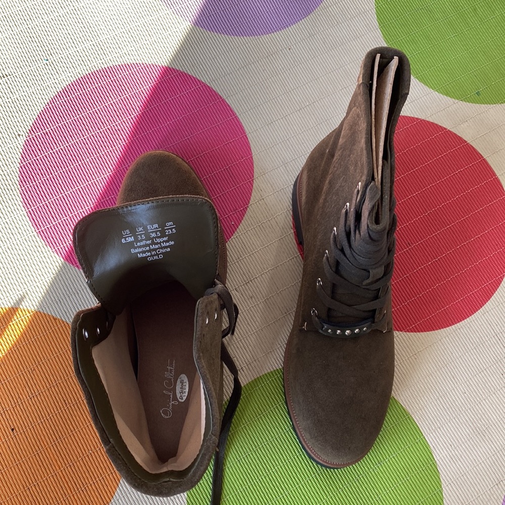 NWT Dr Scholls leather boots - Picture 3 of 5